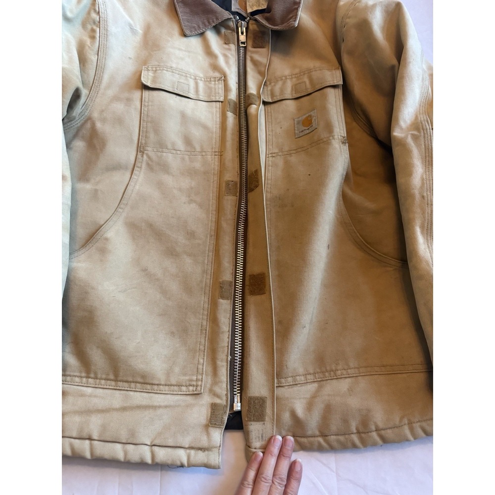 Vintage Carhartt C03 BRN USA Duck Arctic Traditional Coat 50 Reg XXL Work Jacket - Picture 2 of 16